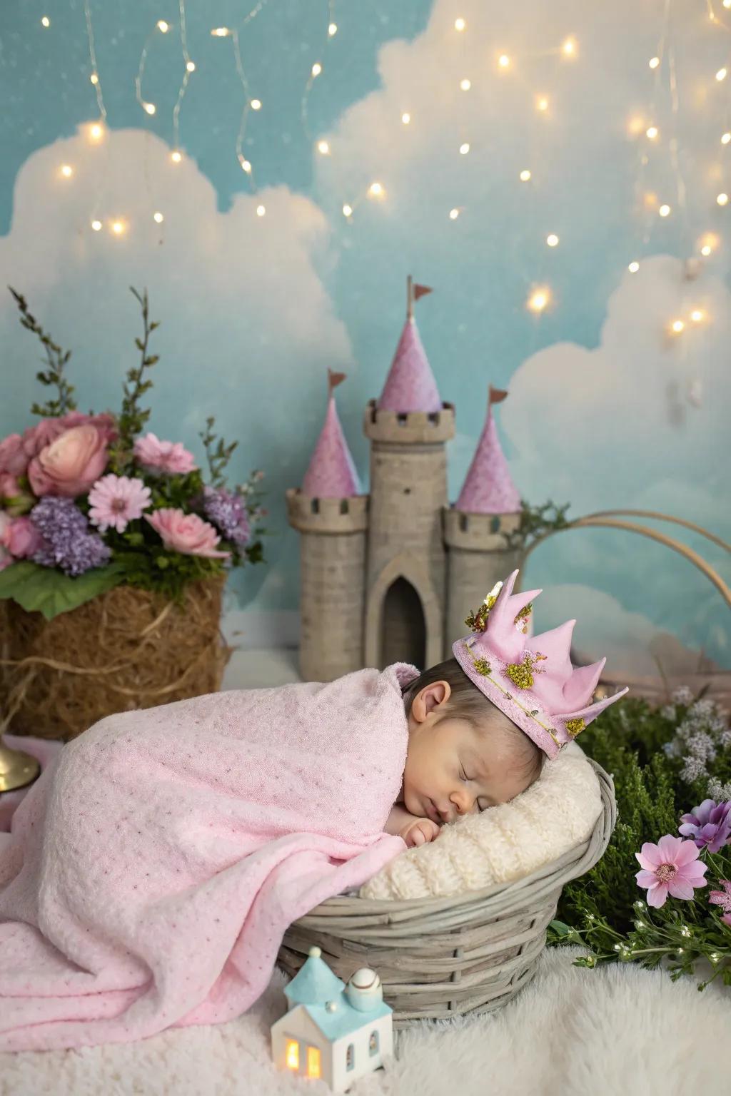 Storybook configurations introduce a fairytale element to your baby's images.