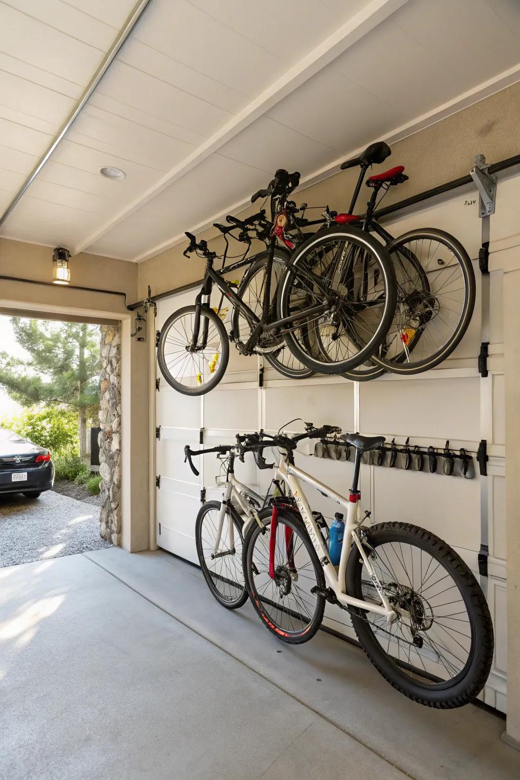 Arrange your bicycles effectively through a specialized storage ecosystem.