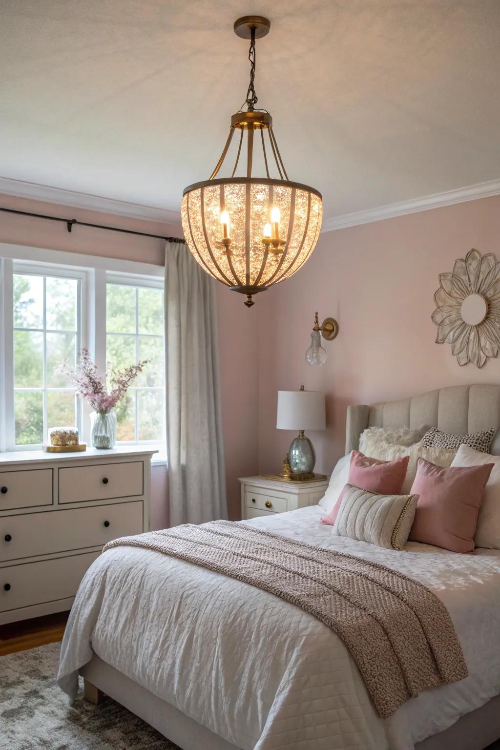 Prominent illumination adds grace and focus.
