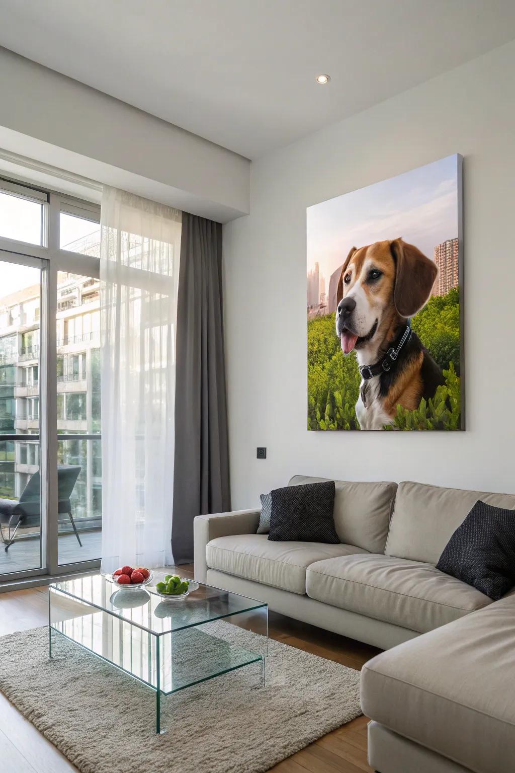 A personalized art reproduction encapsulating cherished recollections.