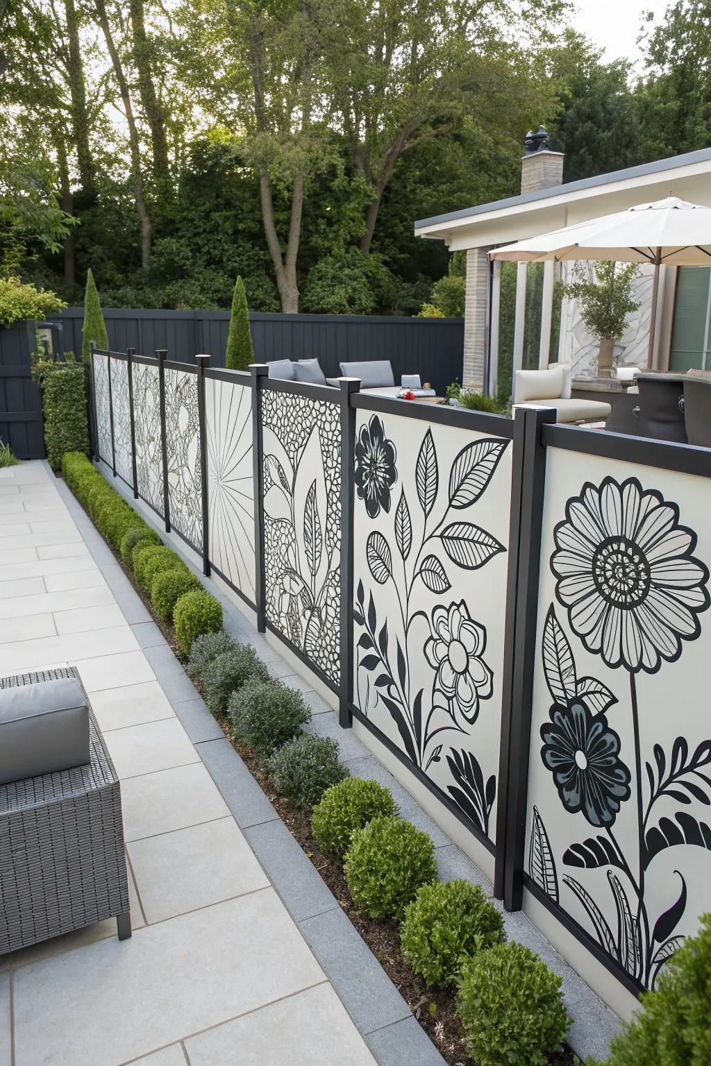 Single-hue botanical designs present a modern, refined touch.