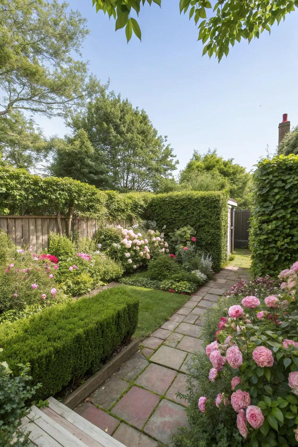 Find tranquility in a secluded garden haven.