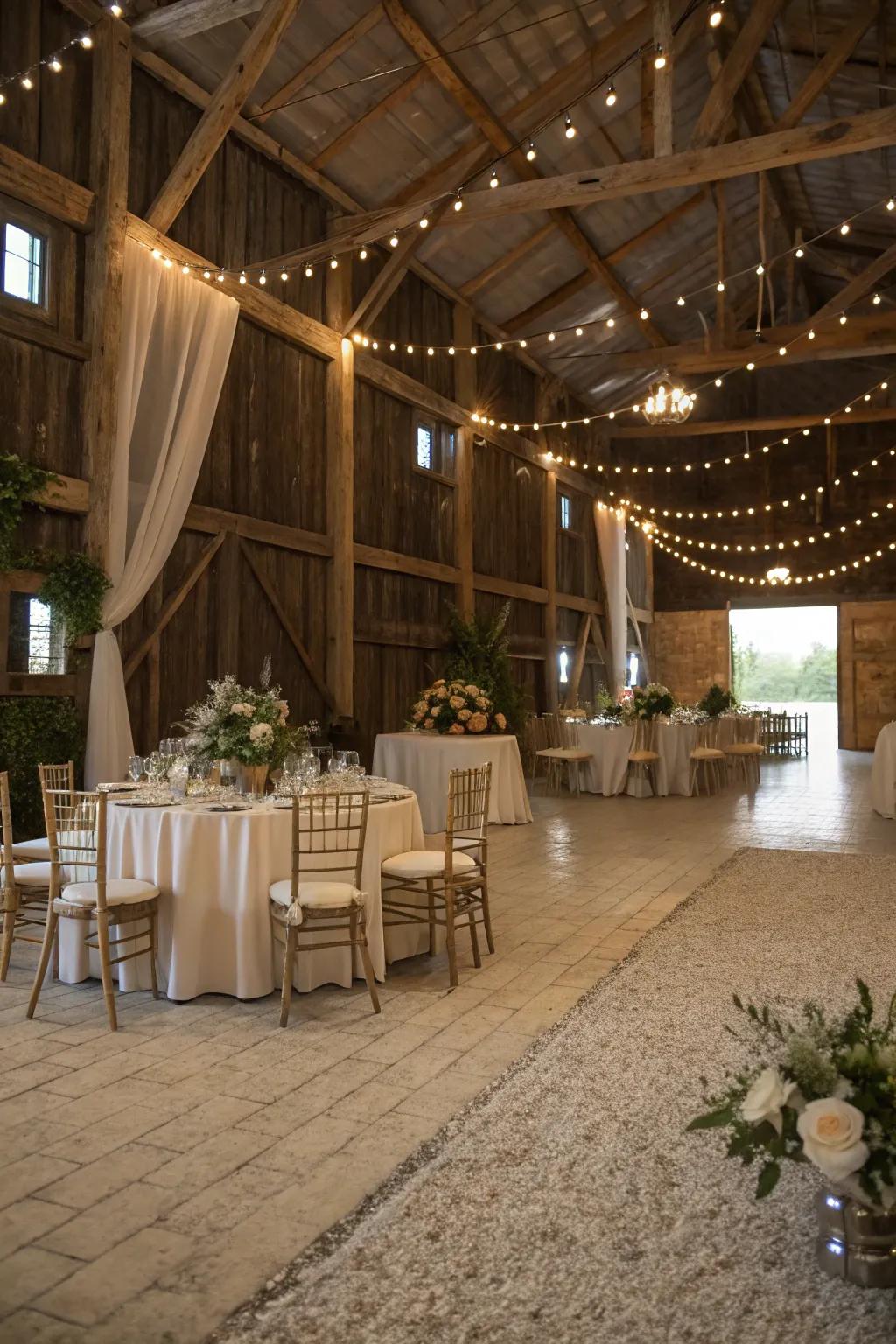 Crushed chalk offers versatility and visual appeal.
