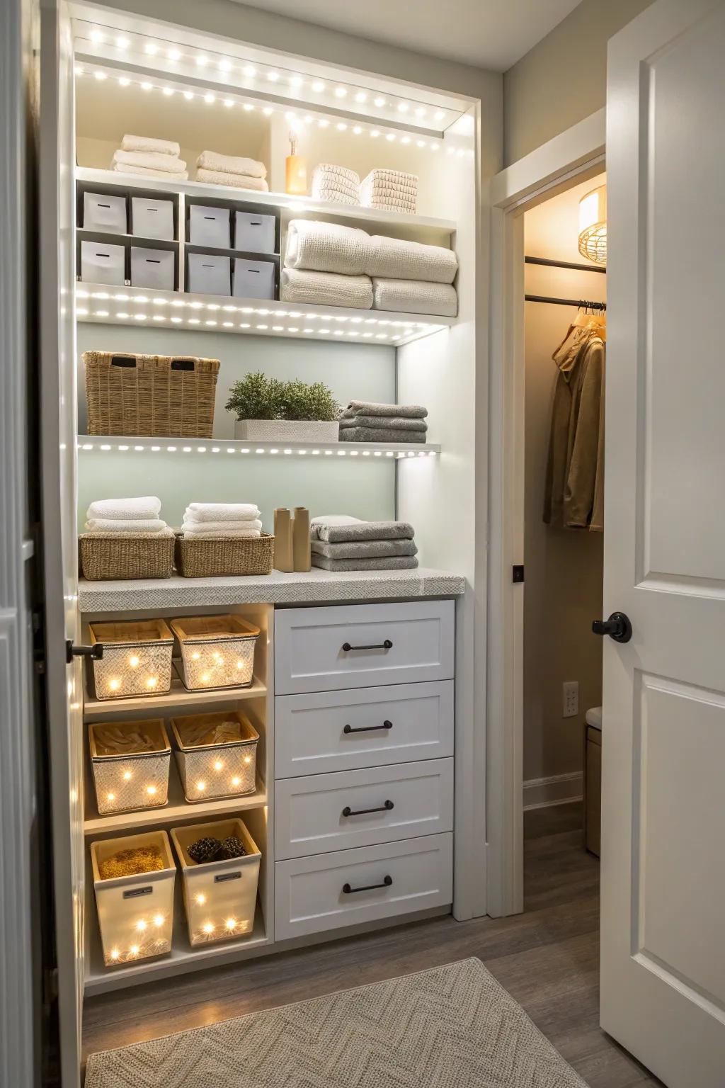 Illuminate your area with user-friendly LED lights.