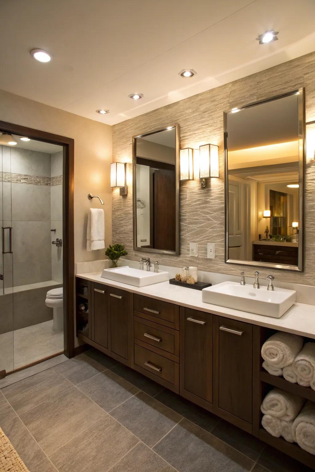 Adjustable lighting provides functionality and flexibility in your space.