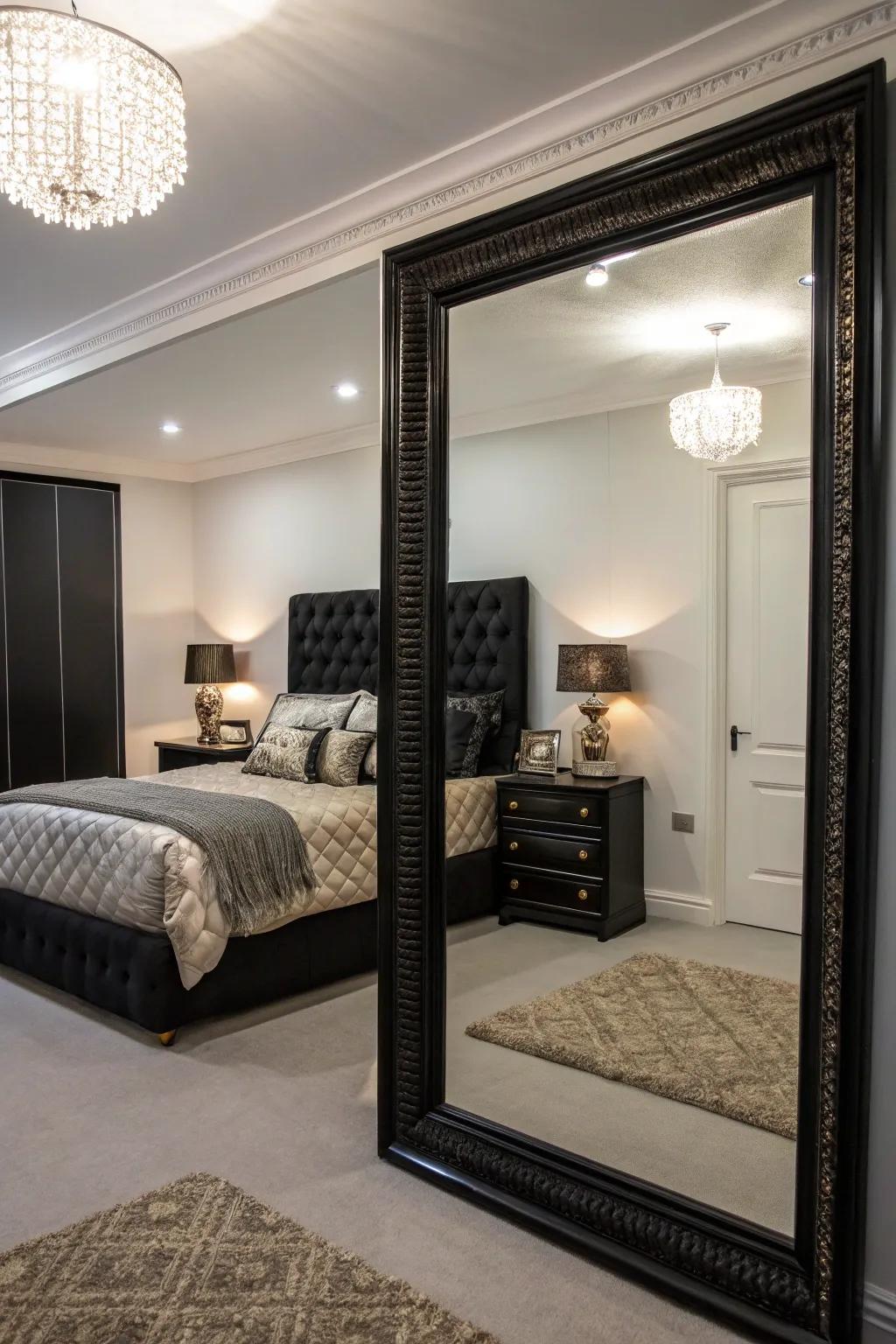 Large reflectors can make a room feel more spacious.