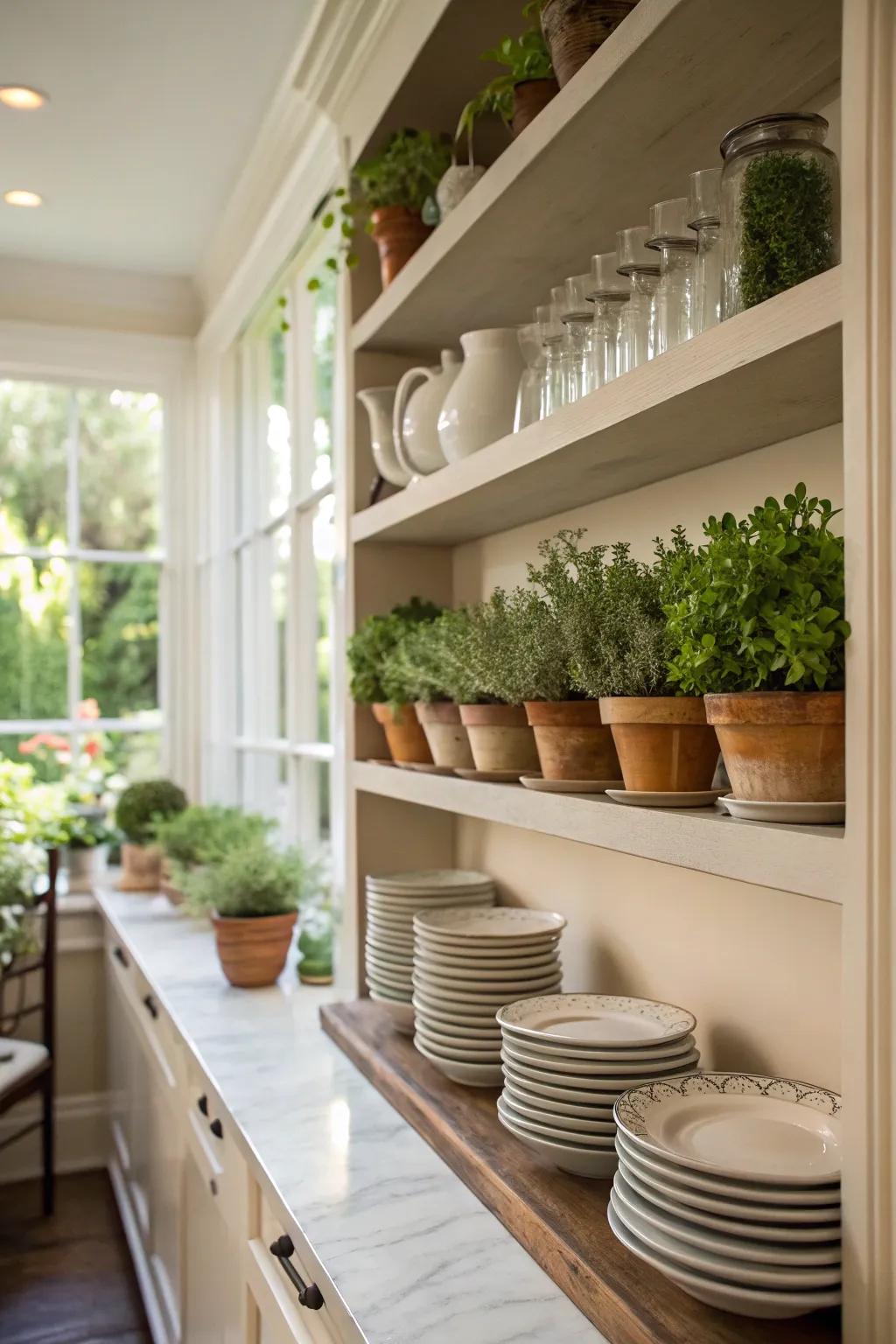Verdure infuses a refreshing and natural essence into the pantry.