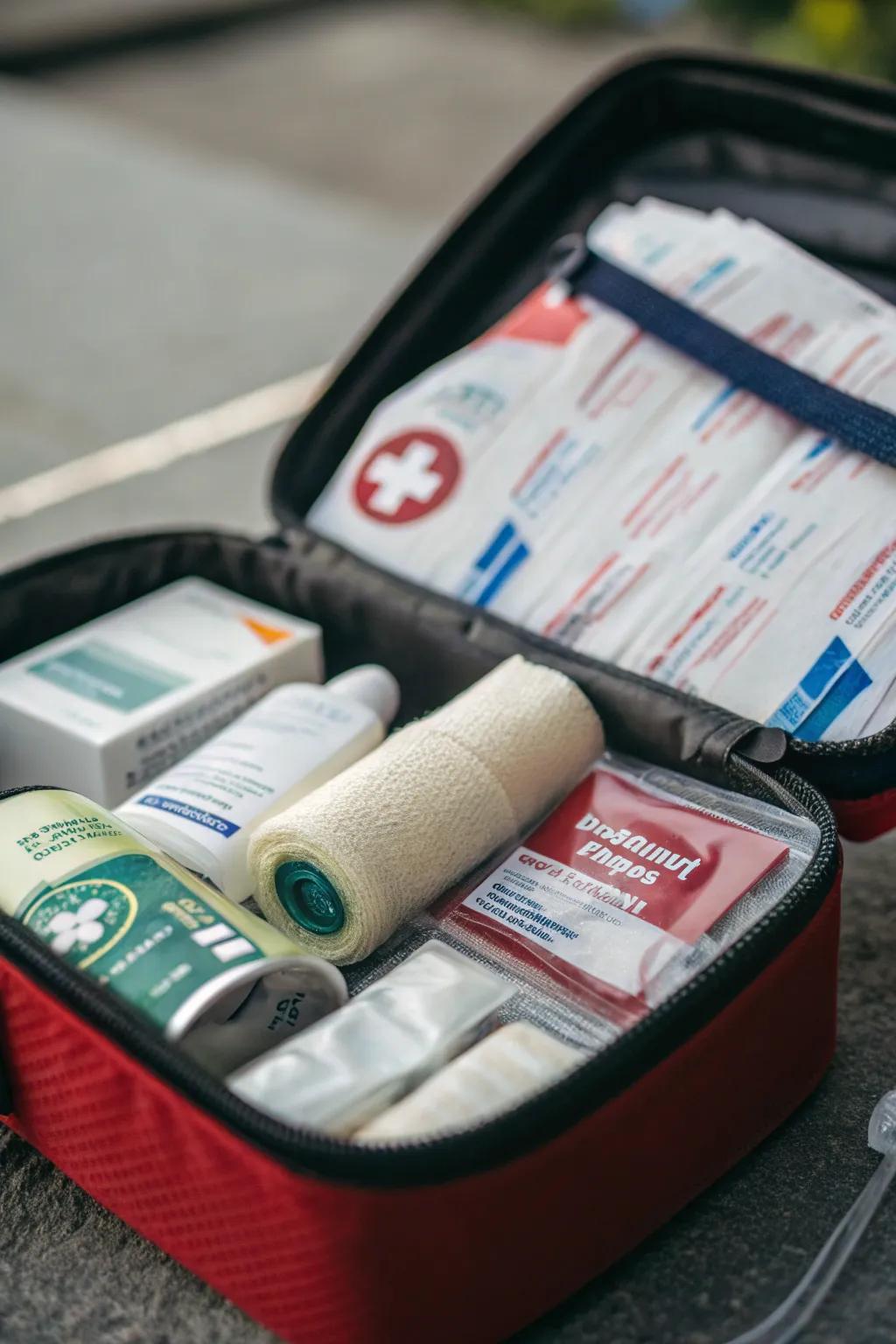 Remain prepared for any eventuality via a petite first aid requisite.