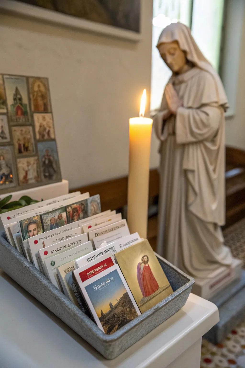 Prayer cards present rapid and impactful spiritual understanding.