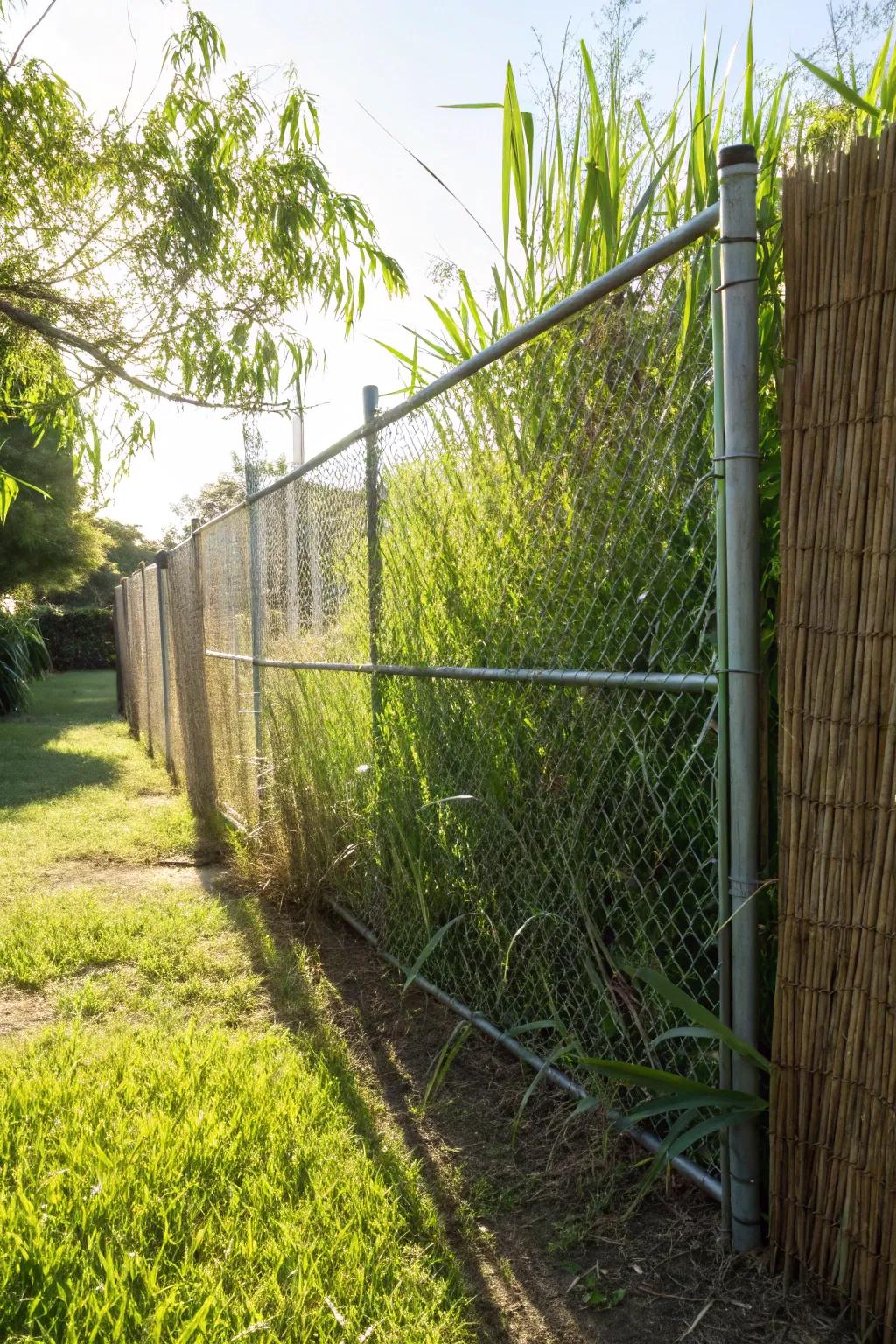 Cane screens offer a natural and rapid privacy resolution.