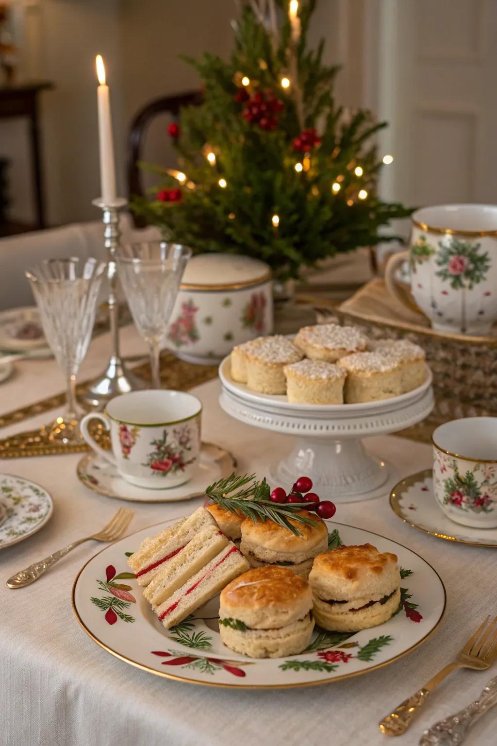 Indulge in refinement with a Yuletide Tea Gathering.