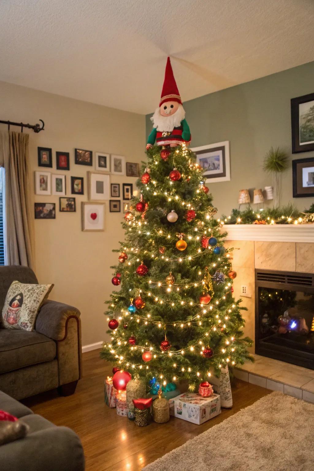 A gnome crown imparts a whimsical, playful feature.