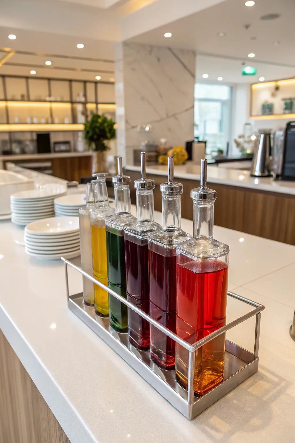 See-through plastic stand for a smooth and unobtrusive look.