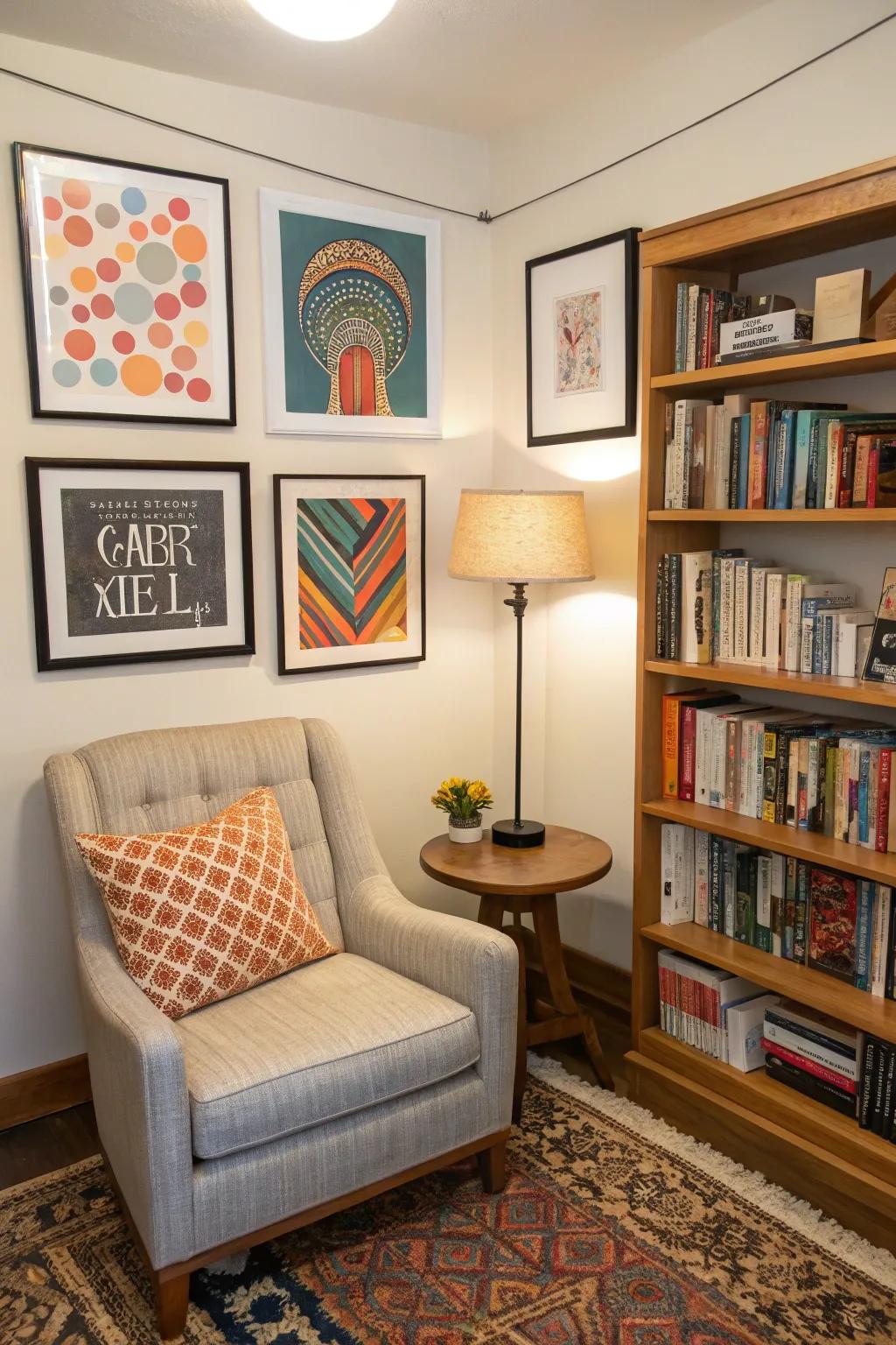 Abstract posters beckon interpretation and infuse enigma into any designated space.