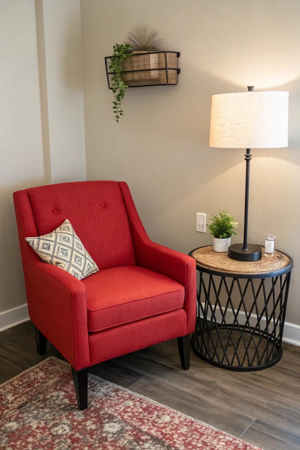 A declaration chair can redefine your corner.