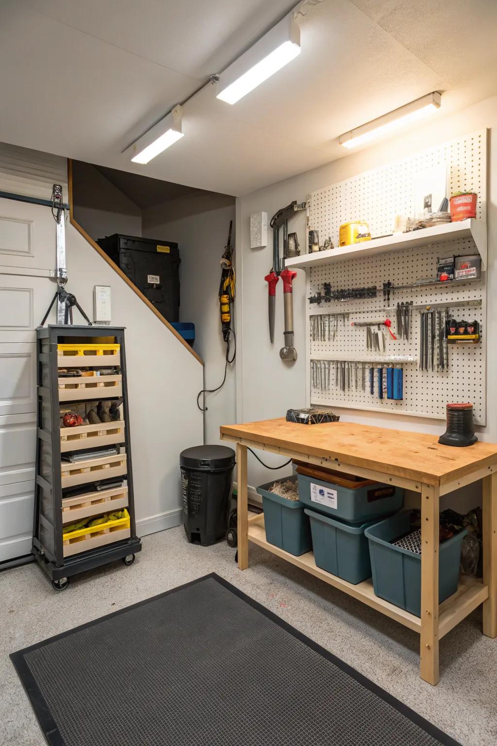 Turn your underhouse area into a flexible space with multiple uses.