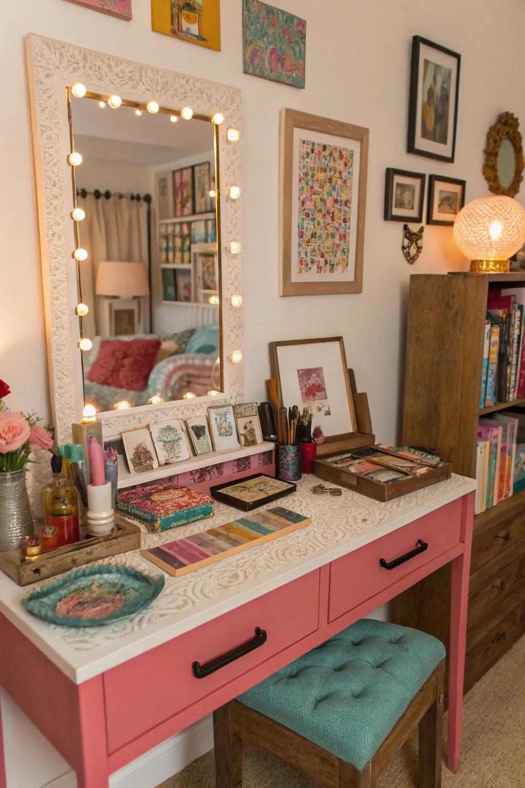 Unleash your personality with a unique dressing table.