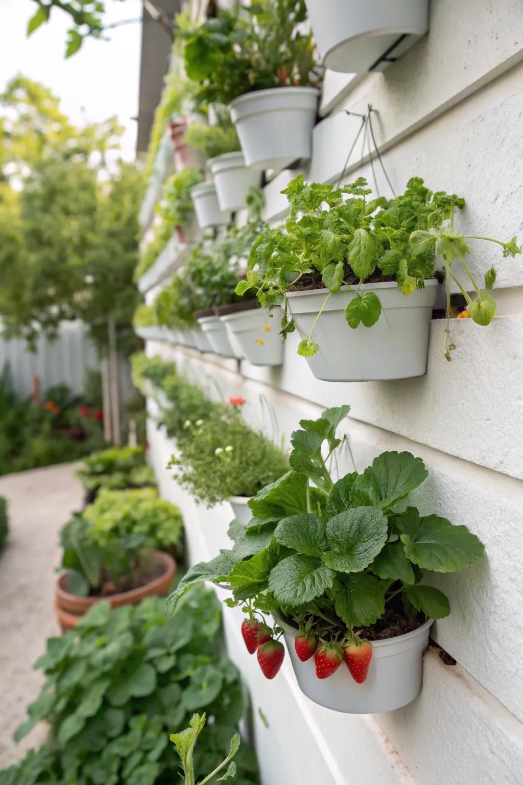 A beautiful and practical edible garden that thrives on verticality.