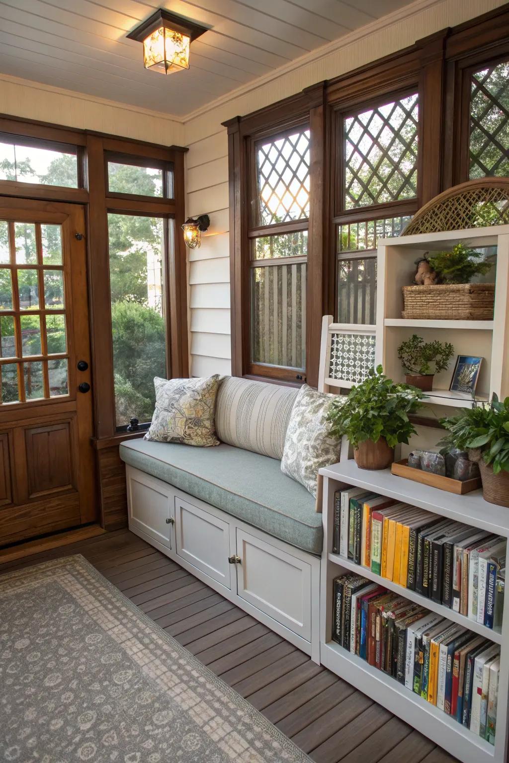 Preserve tidiness with functional furniture choices.