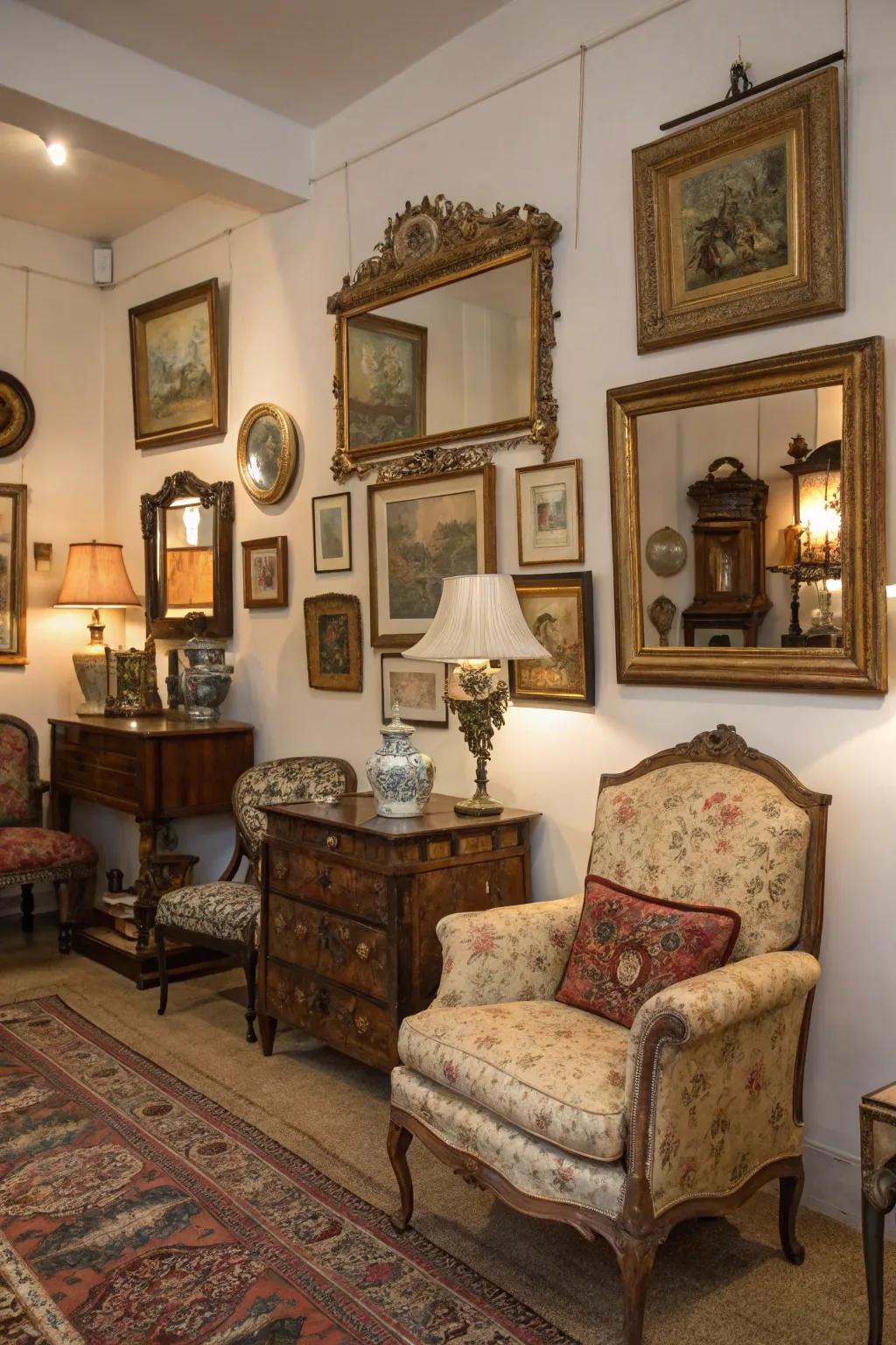 Venerable accouterments impart historical fascination.