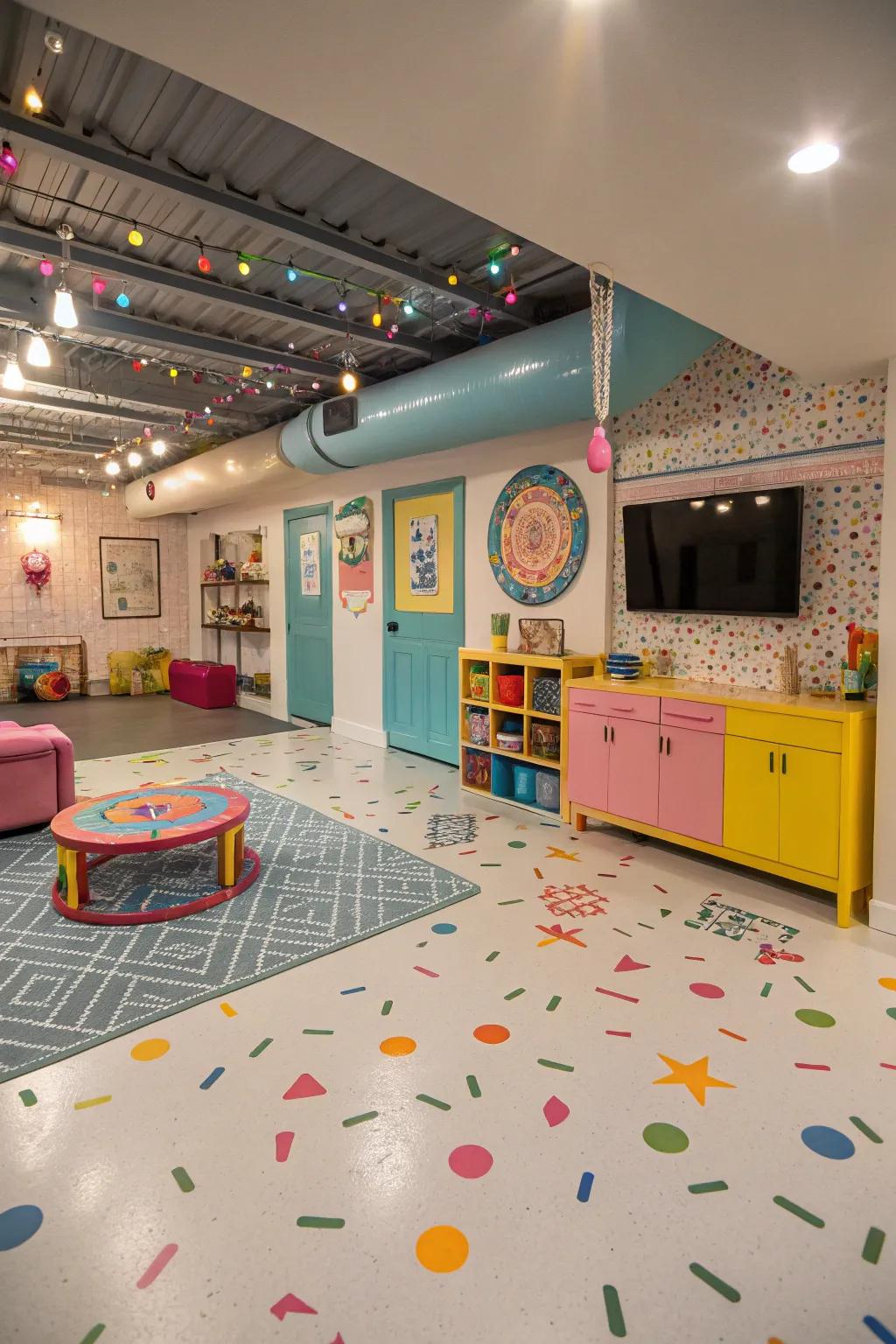 Lively schemes inspire energy and entertainment.