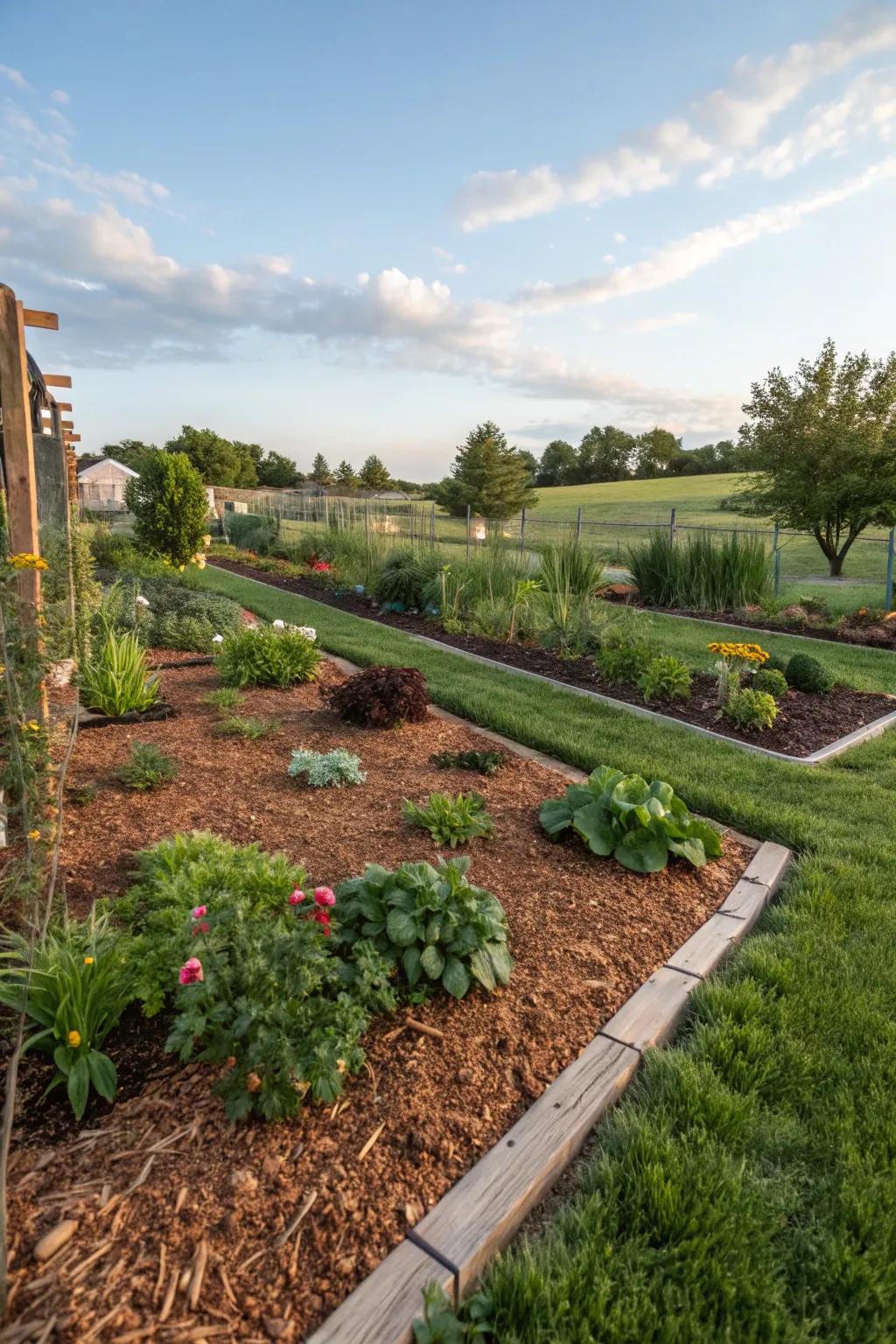 Use mulch to protect and enhance your garden beds.