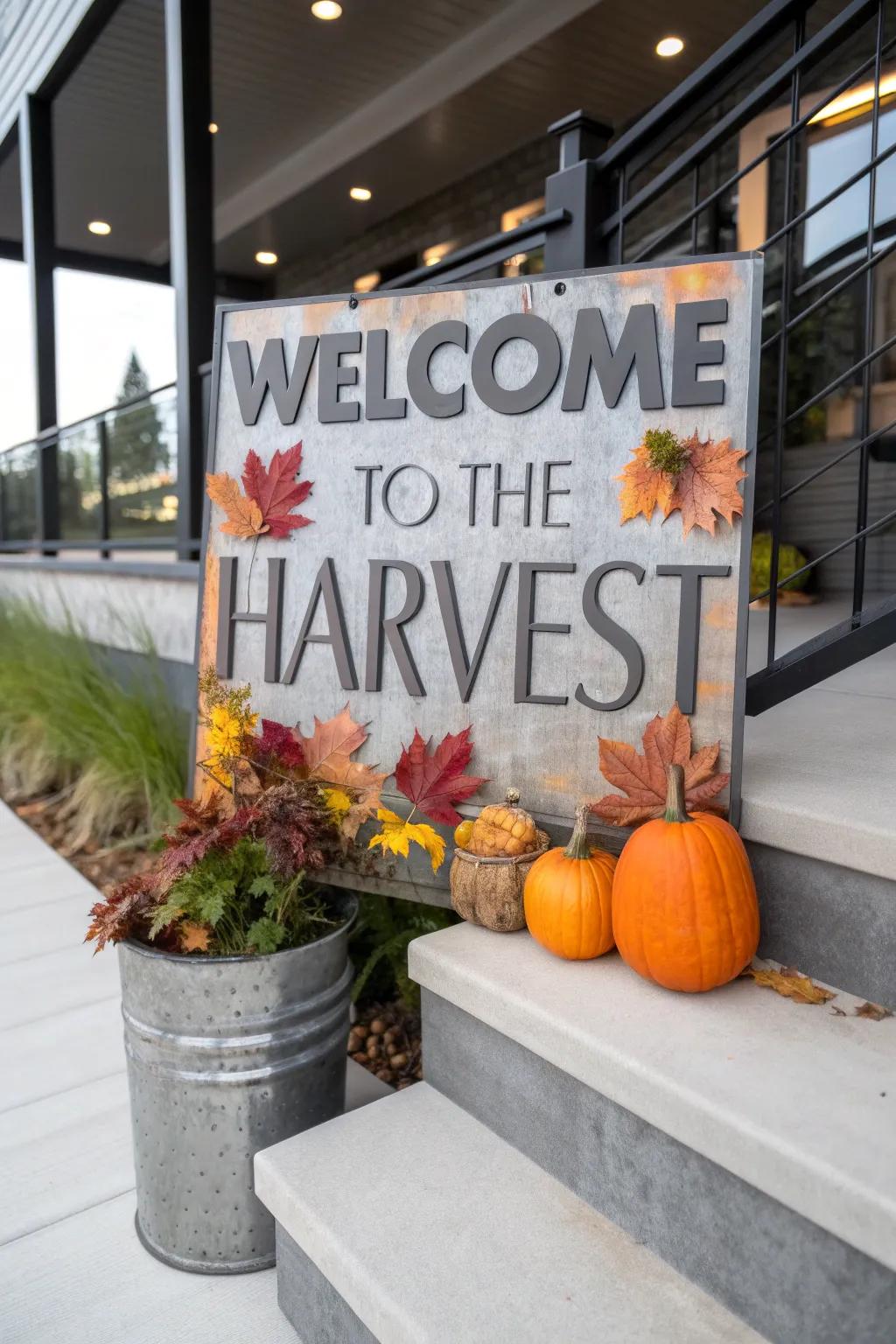 A refined and resilient metal display ideal for fall.