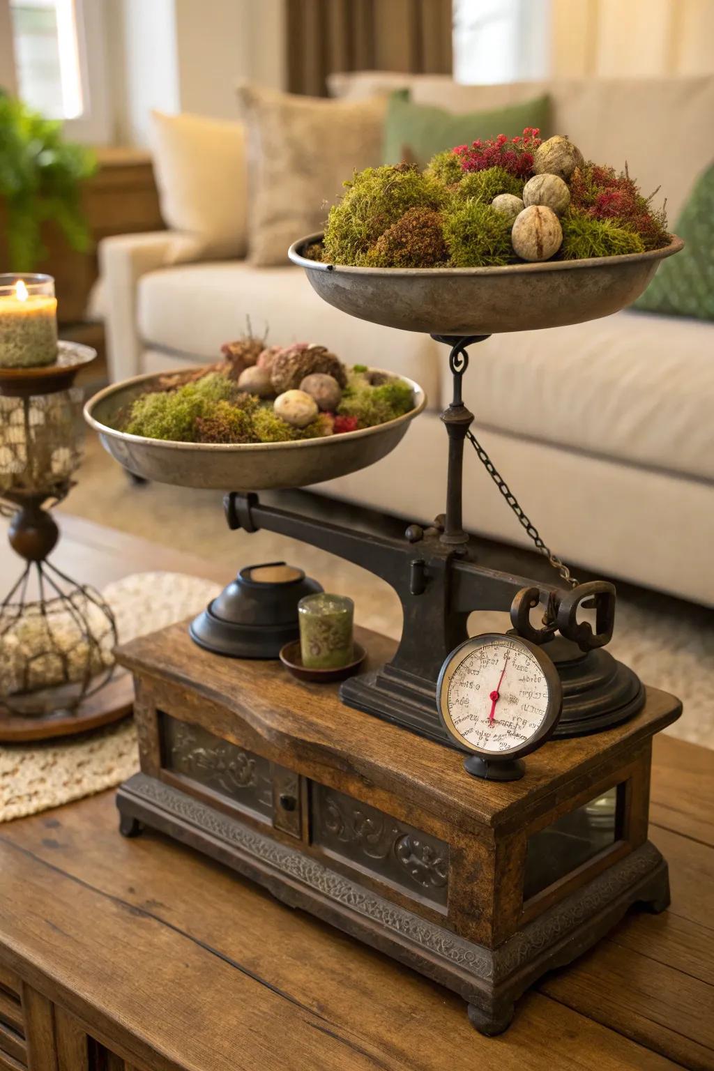 Fragrant beautifying vessels upon an antique scale.