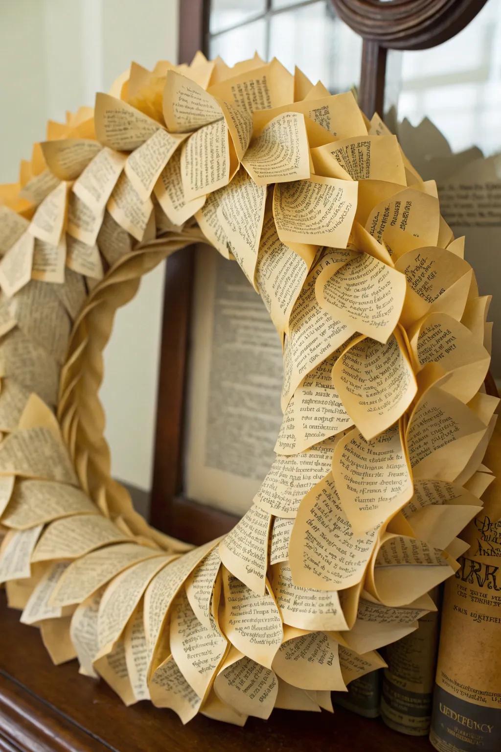 A vintage literary page ornament delivering a unique literary allure.