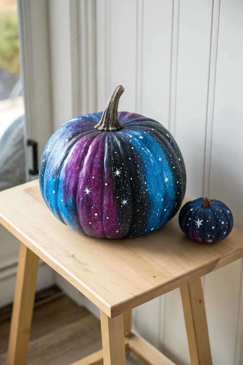 A cosmic permutation upon gourd artistry that transcends the terrestrial realm! 🌌🎃