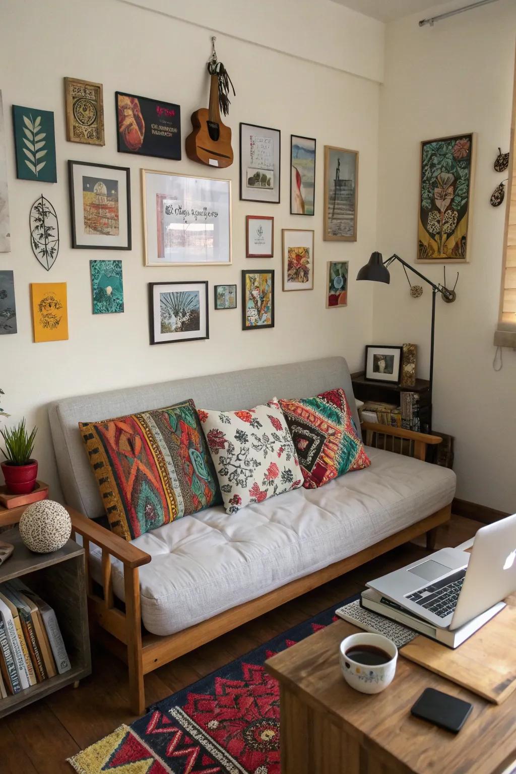 Quirky embellishments add vibrancy and character to your office.