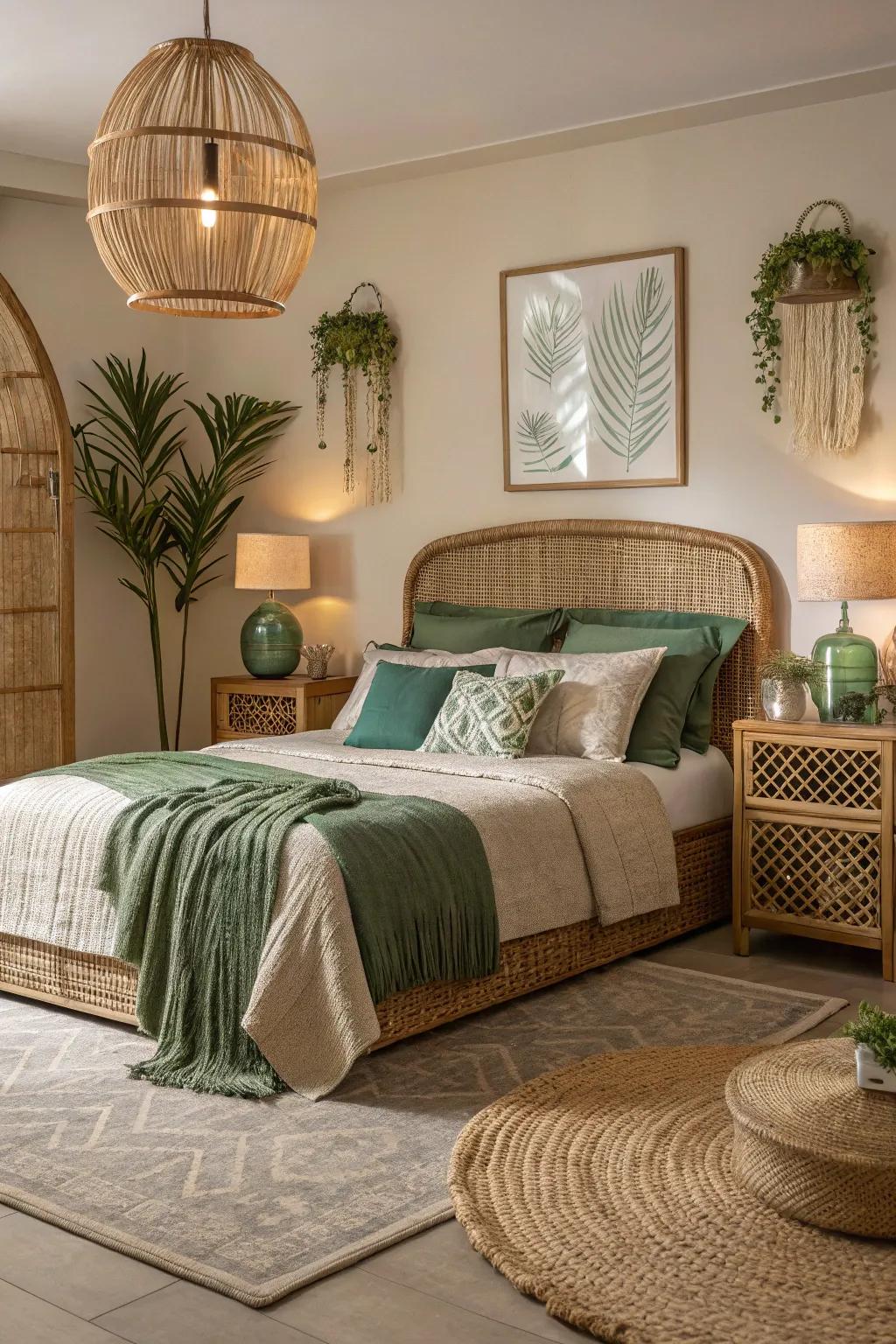 Rattan improves texture and look.