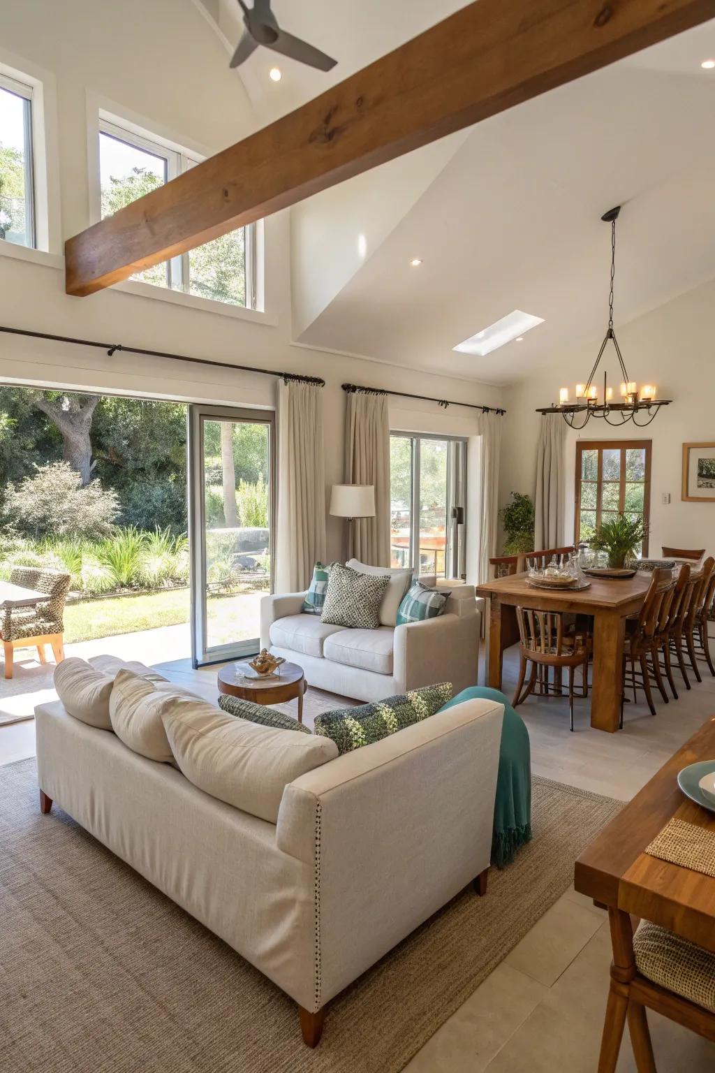 An open concept guest house that maximizes location and flow.