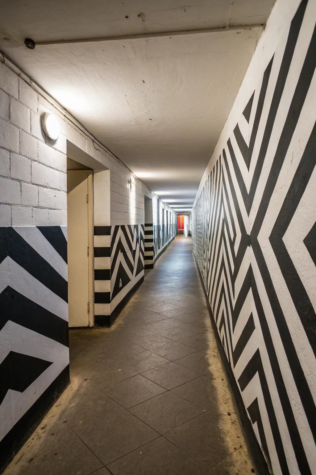 Patterns inject individuality and distinctiveness into your entrance hall.
