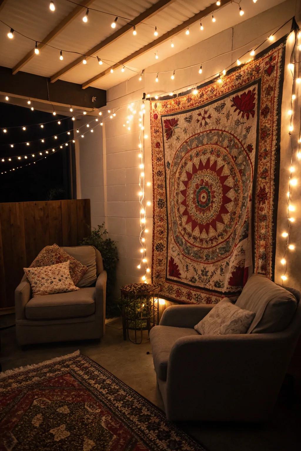 Twinkle illumination introduces a trace of enchantment to your drapery.