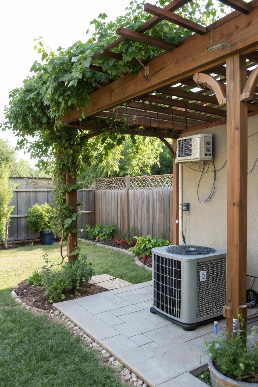 A pergola delivers elegant shade and transforms into a garden highlight.