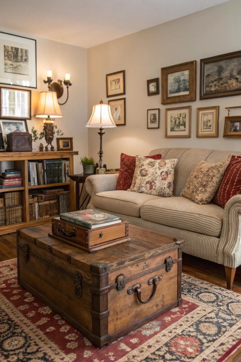 Vintage finds imbue character and authenticity.