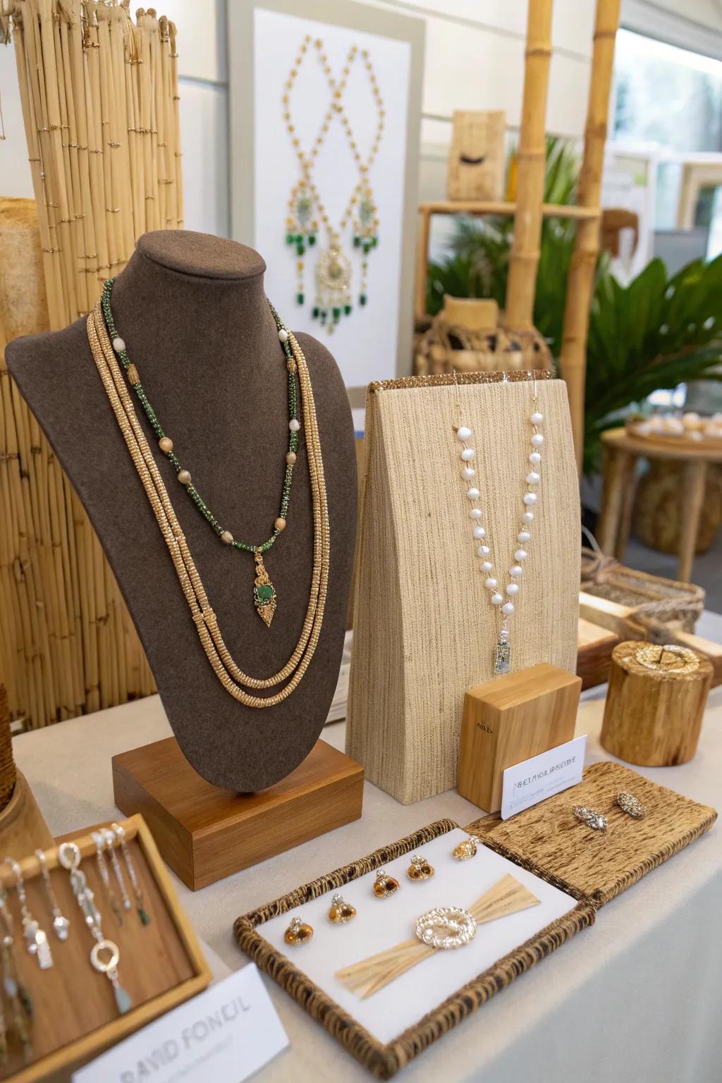 Attract ethical customers with eco-friendly display components.