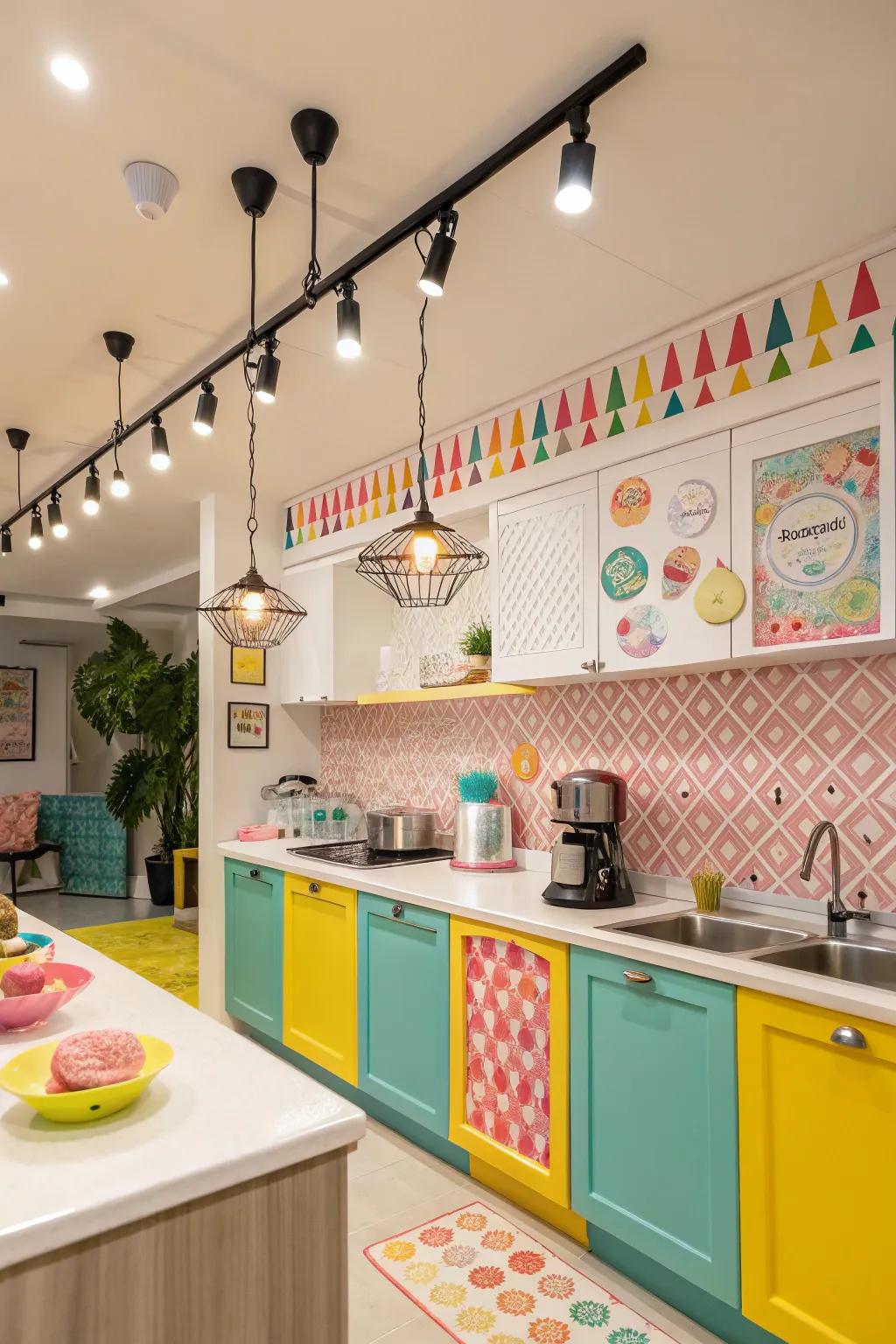 Introduce a playful element via radiant features.