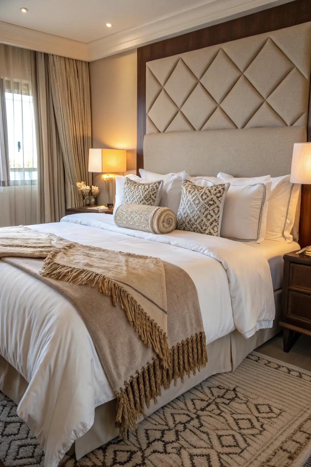 Superior bedding provides supreme style and comfort.