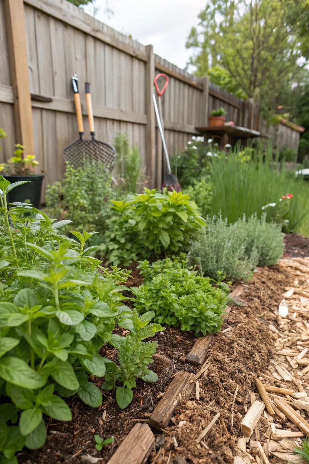 Surface cover sustains your spice patch’s wellness and luxuriance.