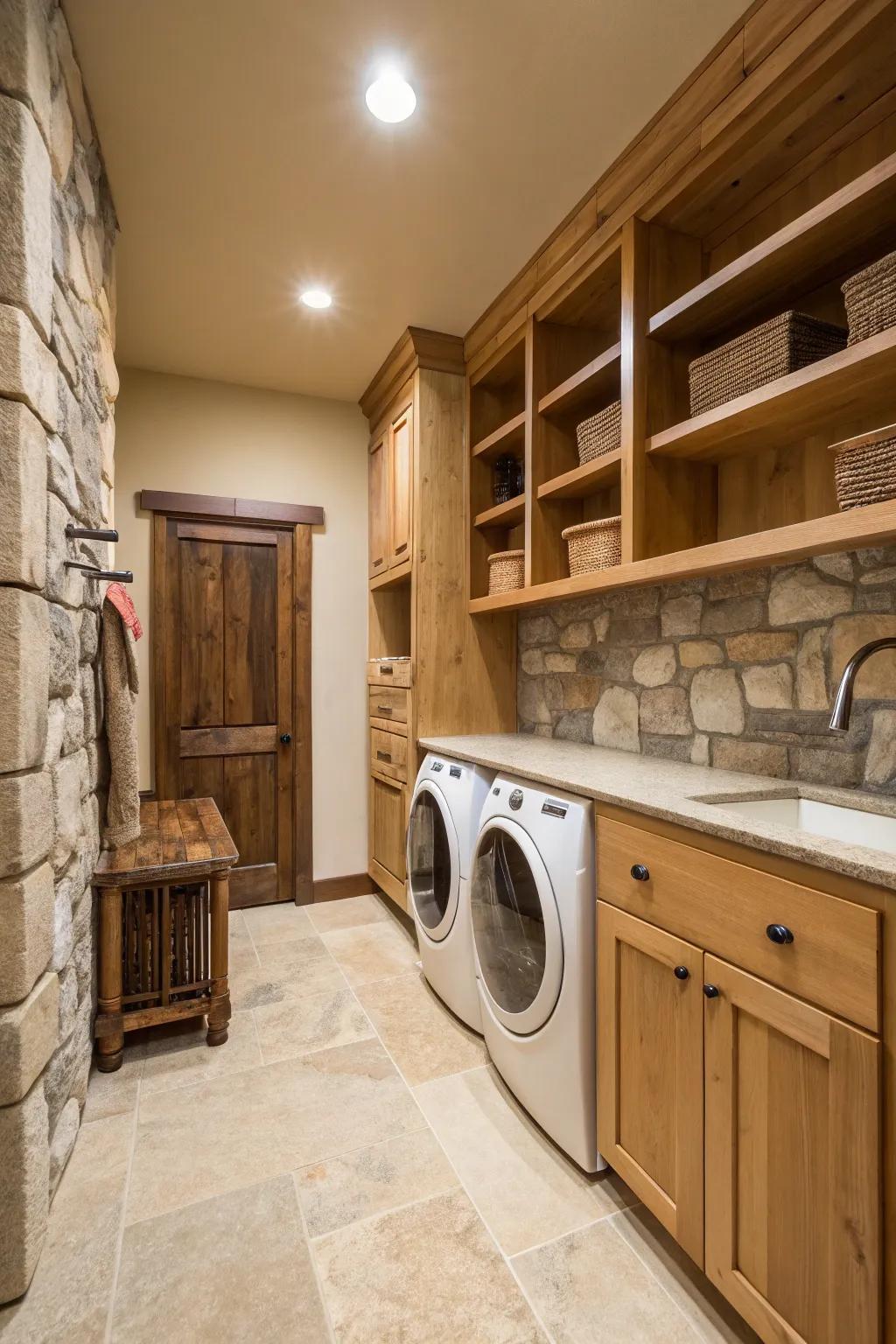 Subtle sand fashions a balmy and inviting ambiance.