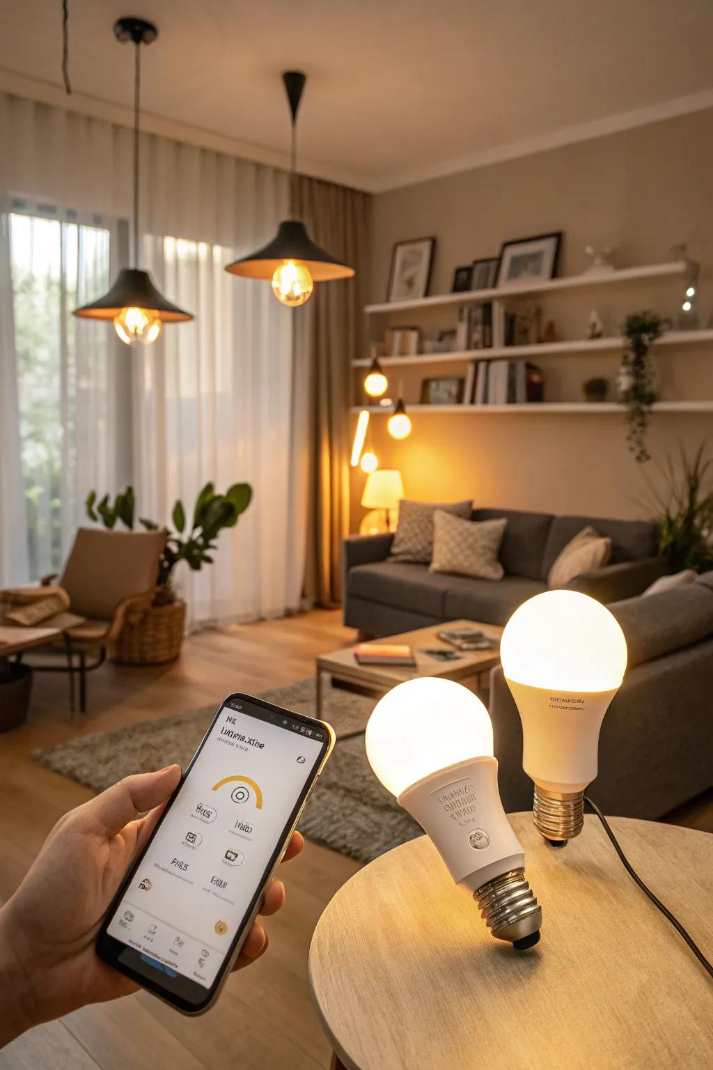 Convenient clever LED bulbs for contemporary existence.