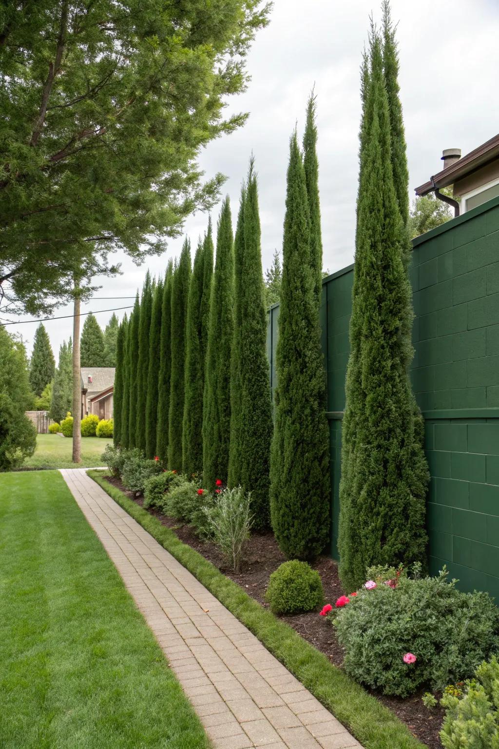 Find tranquility using Leyland cypress as an innate sound buffer.