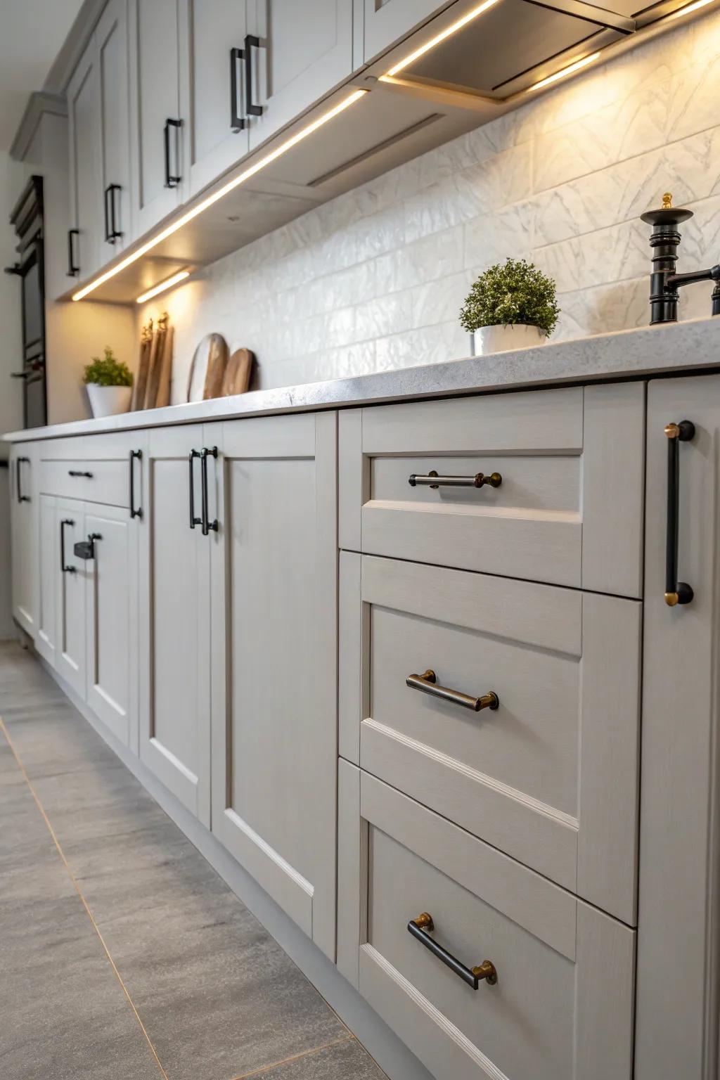 Industrial accents append an edgy, contemporary subtlety.