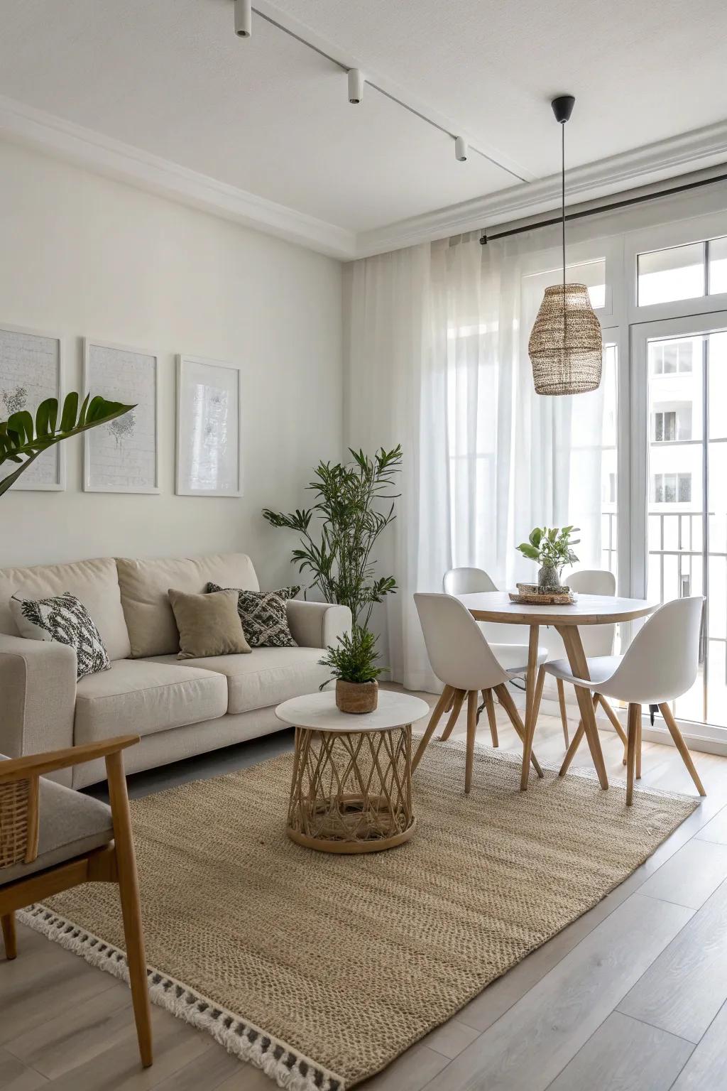 Minimalism amplifies space, emphasizing essential elements with grace.
