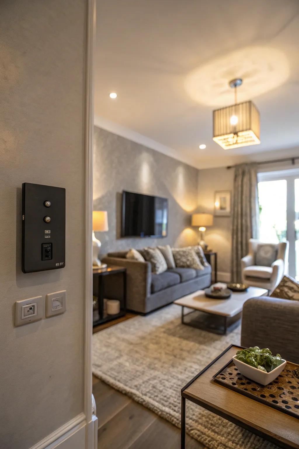 Dimmer switches offer flexibility in setting the ideal lighting mood.