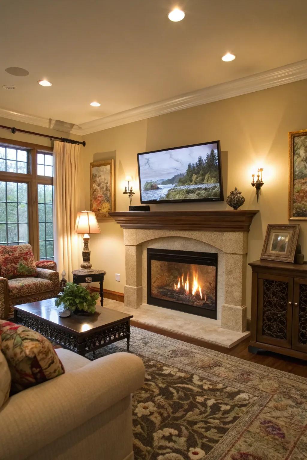 A TV that acts as artwork boosts gracefulness.