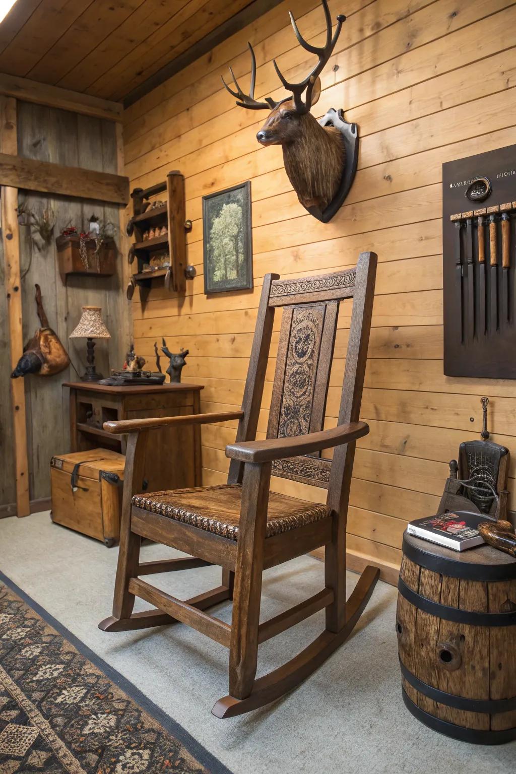 Introduce uniqueness through an artisan handcrafted seat.