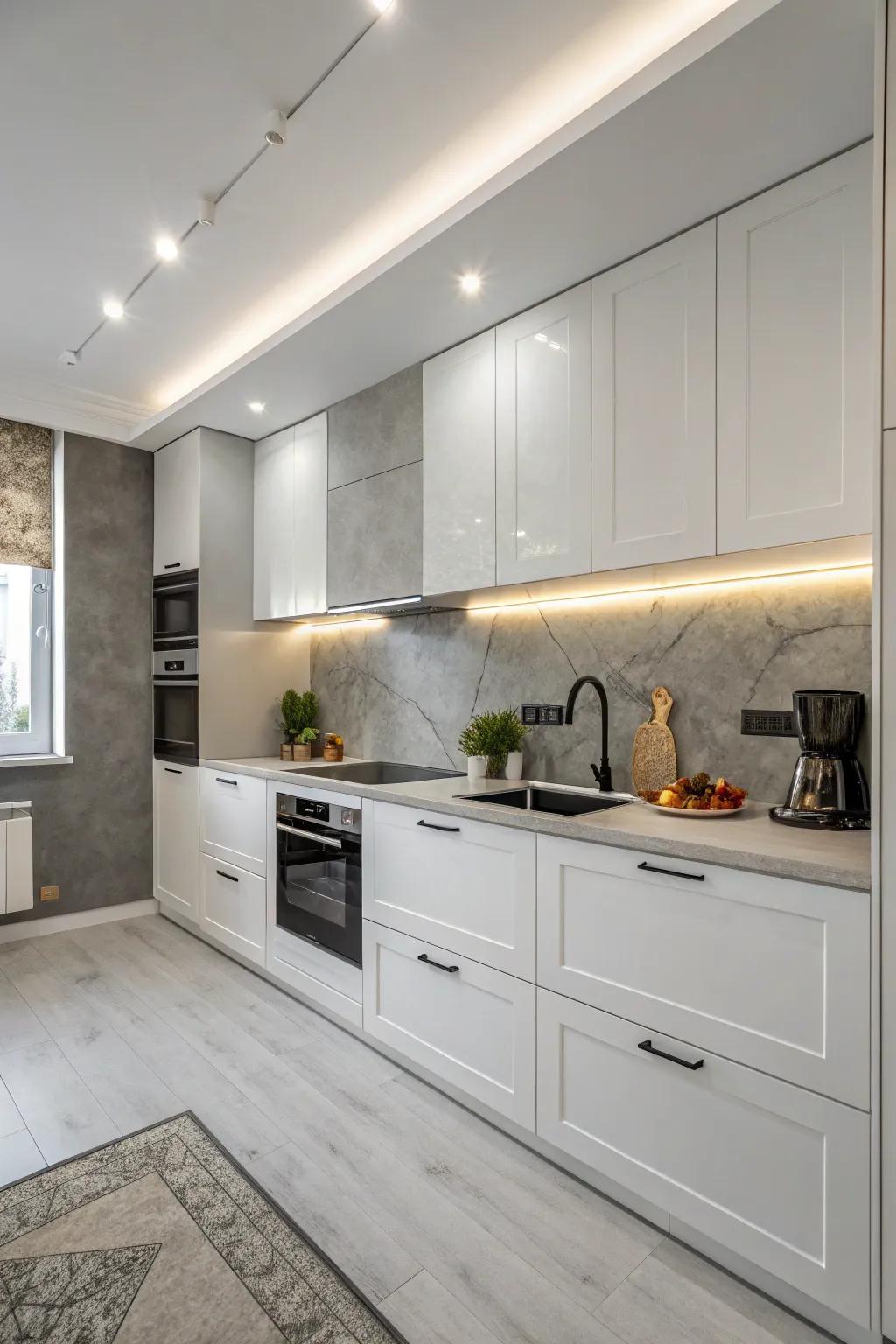 An accent wall adds just the right amount of depth.